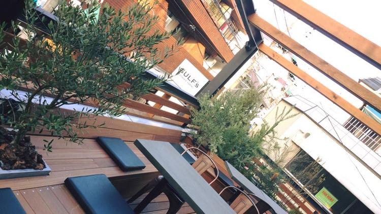 テラス席ではペット同伴可!