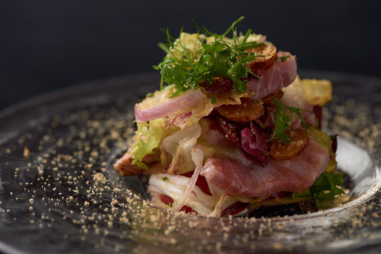 鮮魚のカルパッチョ たっぷりの彩り野菜と