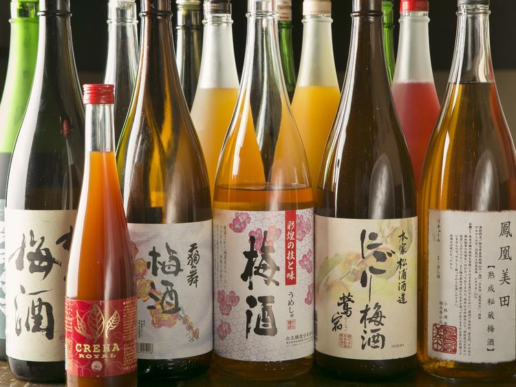梅酒は30種、試飲もできます♪