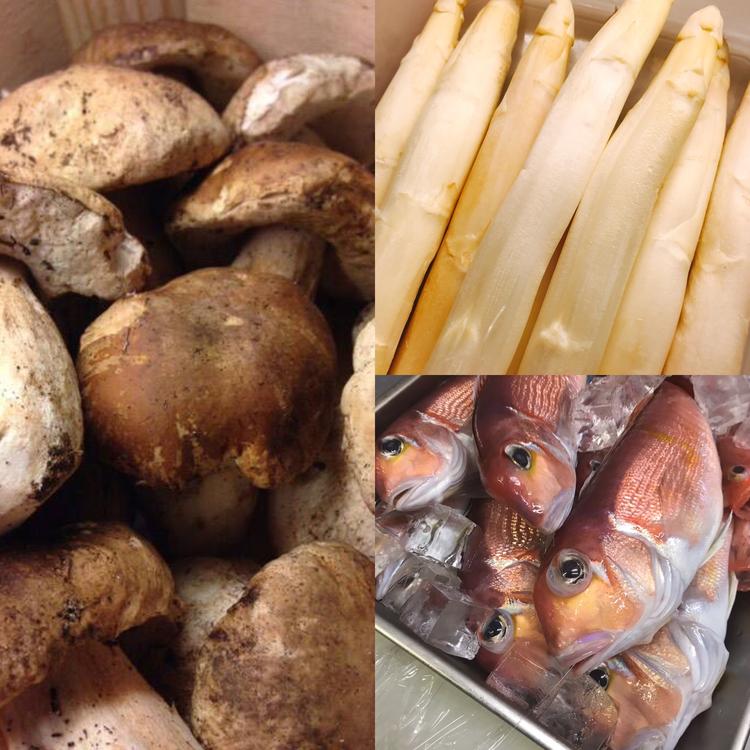直送の鮮魚や旬のイタリア食材