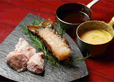 「至福のエビ肉」 新メニュー開発してます