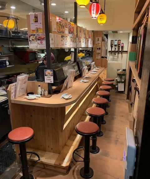 店内1階 カウンターの様子(改装予定)