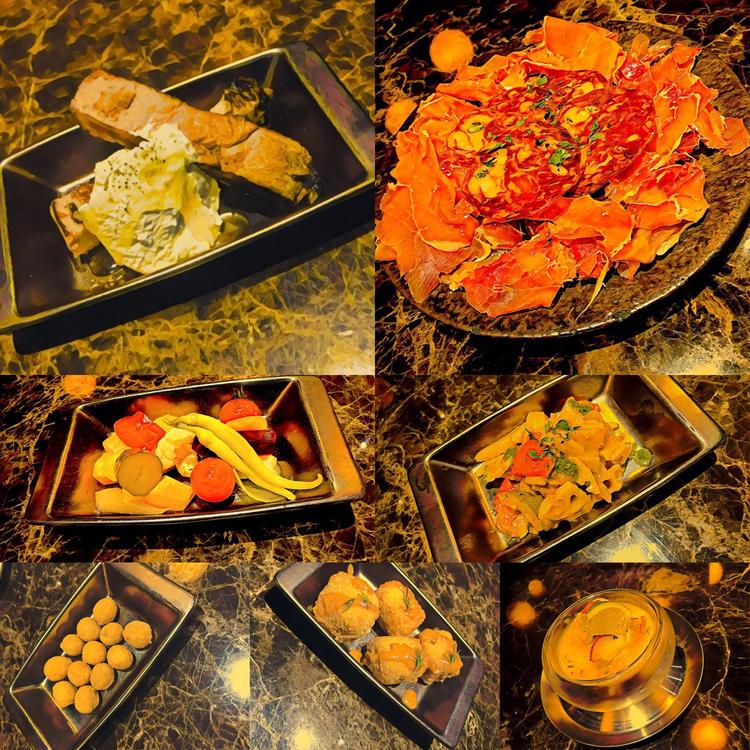 様々なタパス。料理は楽しい!