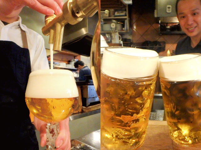 鮮度と注ぎ方にこだわる 樽生ビール☆