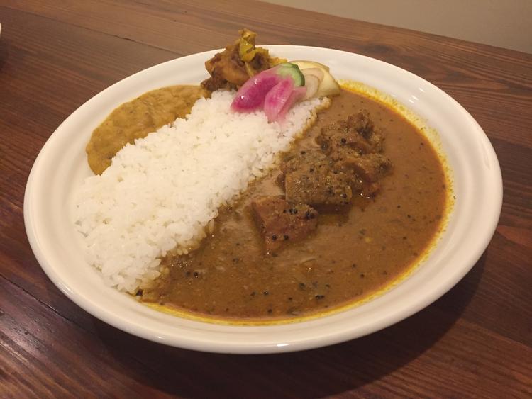 チキンカレーセット。