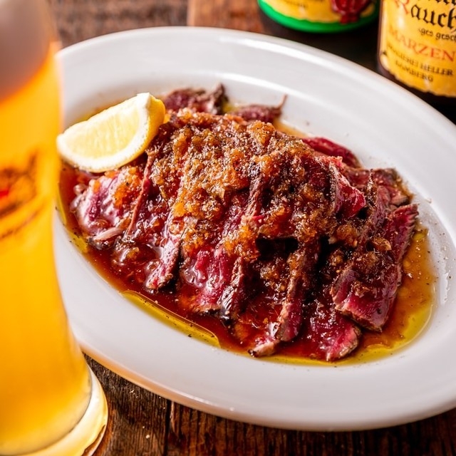 ビールに合う料理を手掛けます◎