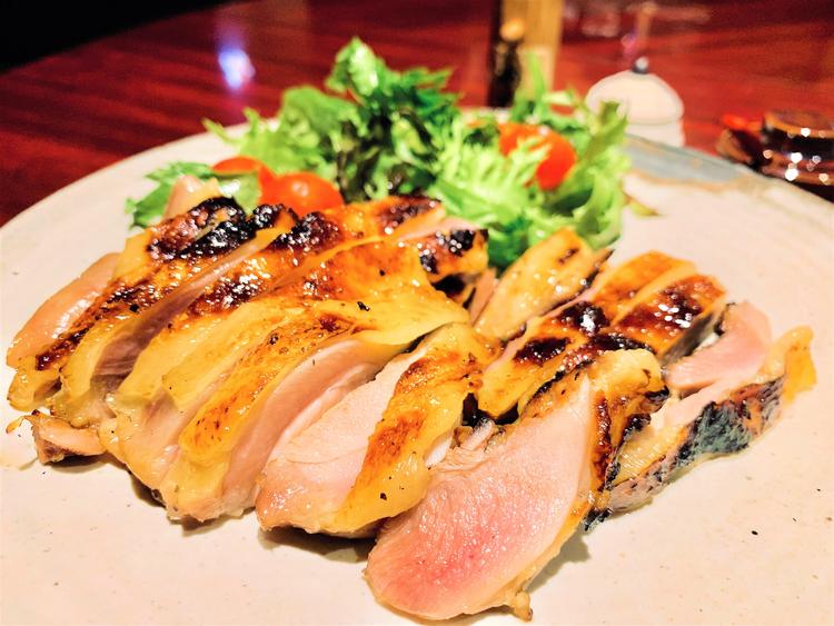高原比内地鶏の一枚揚げ