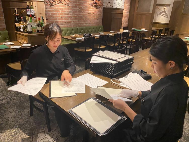 系列店もオープン準備のお手伝い!