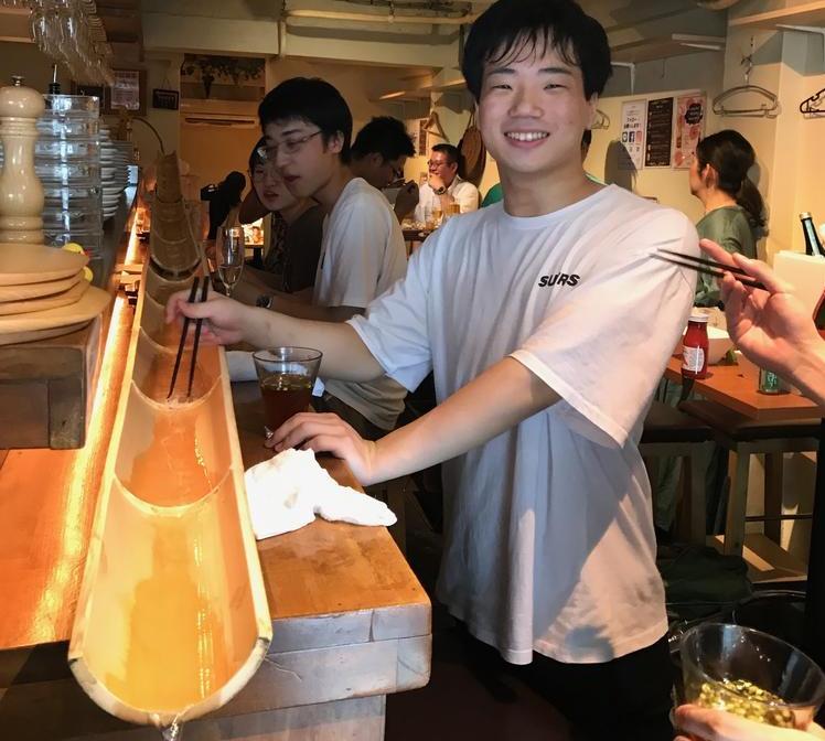去年は流しそうめんのイベントを開催!