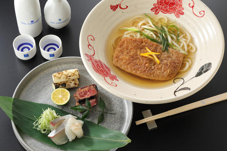 日本酒とお抓み、締めにうどん