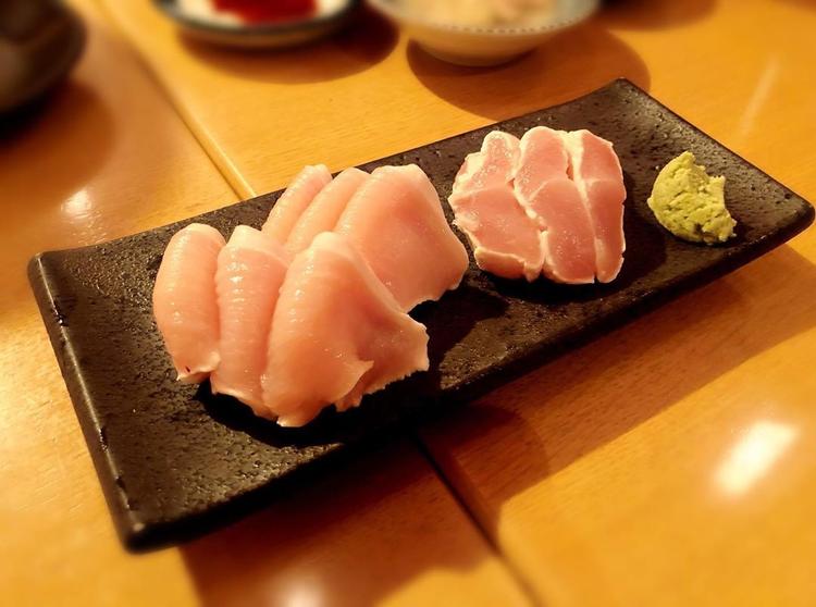 鶏の湯引き
