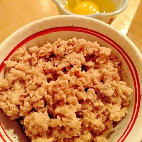 そぼろ玉子かけごはん