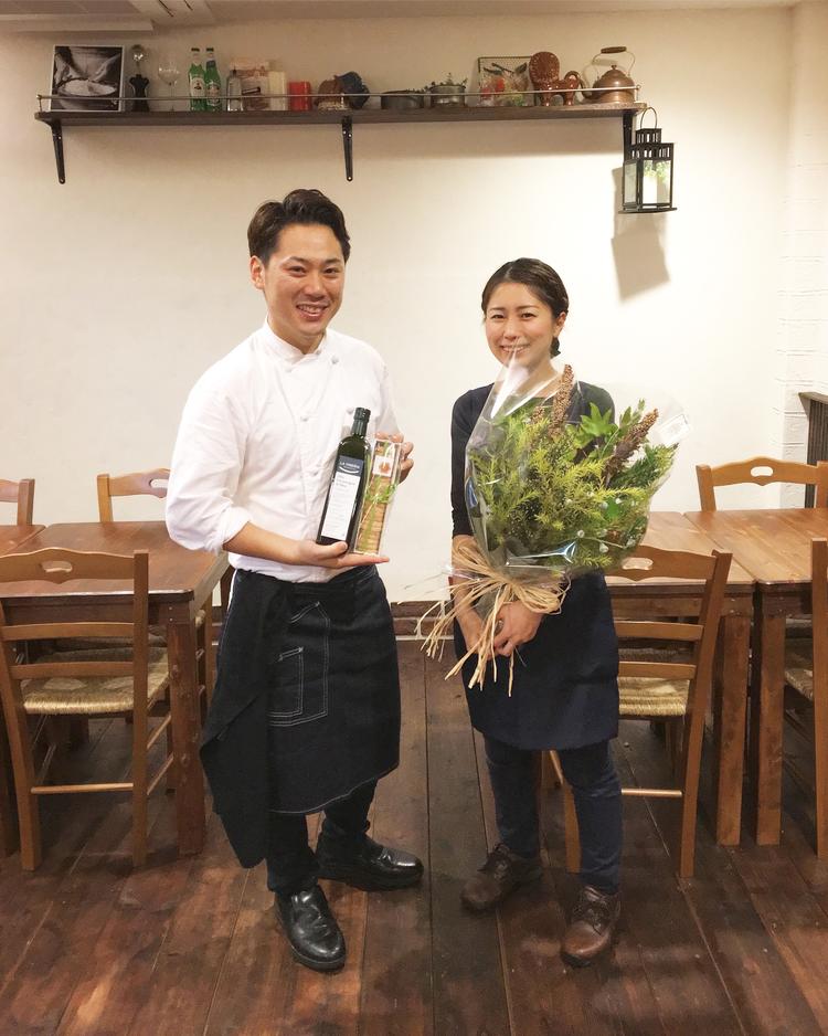 夫婦で営むトラットリアです!