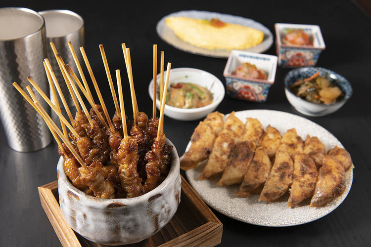 博多のかわ串と高知の餃子!