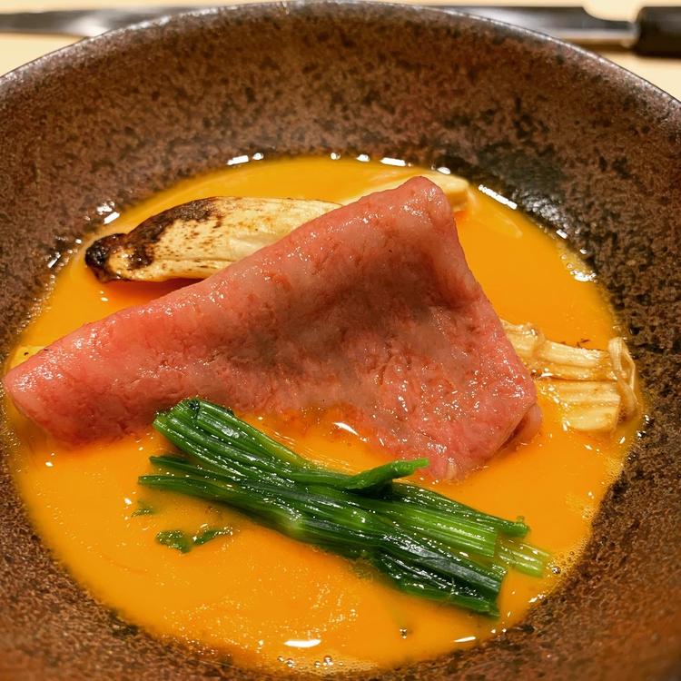 和牛と松茸のすき焼き