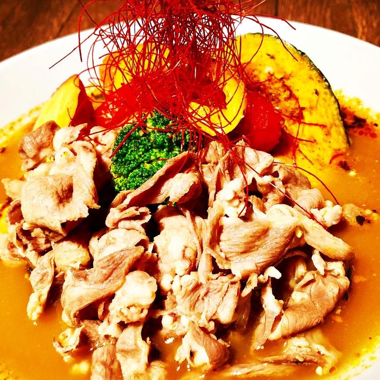 野菜とラムしゃぶのスープカレー