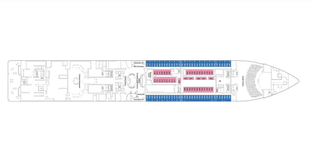 MSCベリッシマ-デッキ5