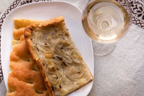 白ワインとパンのマリアージュ