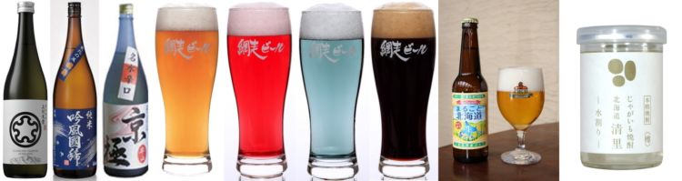 日本酒の利き酒エリアや希少なクラフトビールも揃う