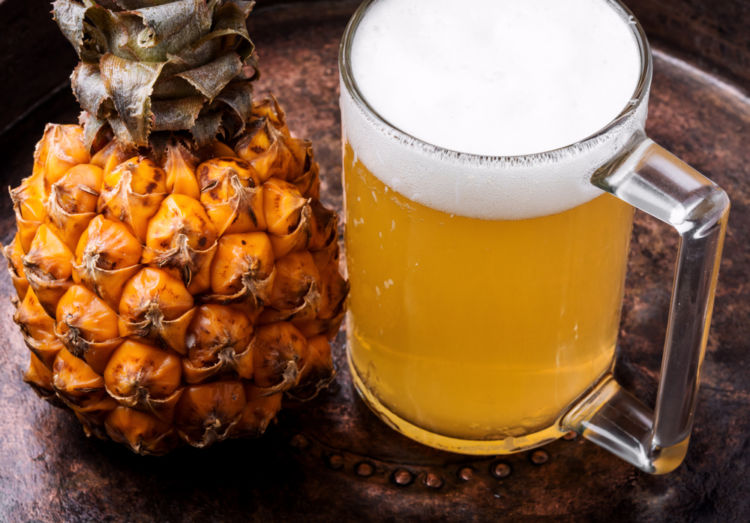 ビール造りにパイナップルを用いたフルーツビールを紹介