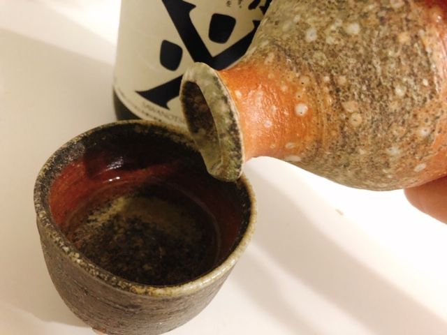 生酛独特のコクをたのしみたくて ぬる燗にしました