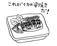 おつまみはイカの姿焼きなど、手数のかかるものをおすすめしています。