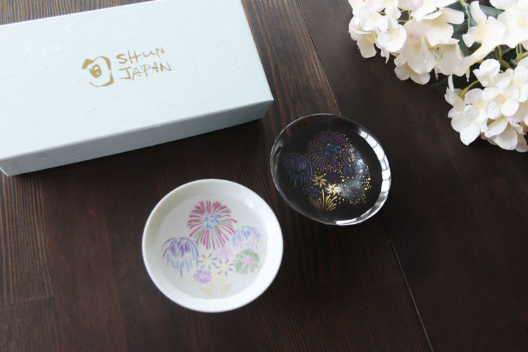 冷感花火平盃ペアセット 3,300円(税込)