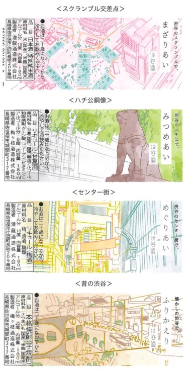 <渋谷区>渋谷センター街、スクランブル交差点、ハチ公銅像、昔の渋谷駅前風景