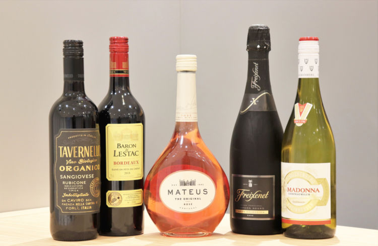 左からイタリア、フランス、ポルトガル、スペイン、ドイツ