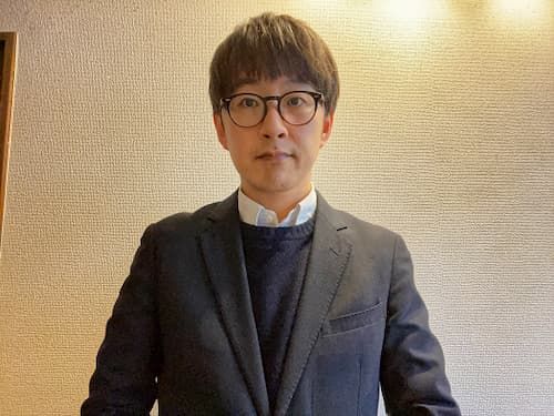 「国産原料100%ビール」開発担当の三菱食品株式会社 嶋岡さん