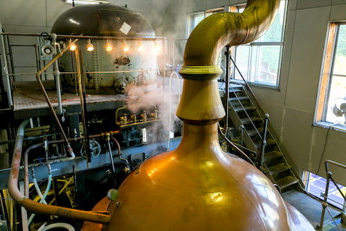 ベアレン醸造所のビールの味わいの原点 ドイツ製仕込み釜