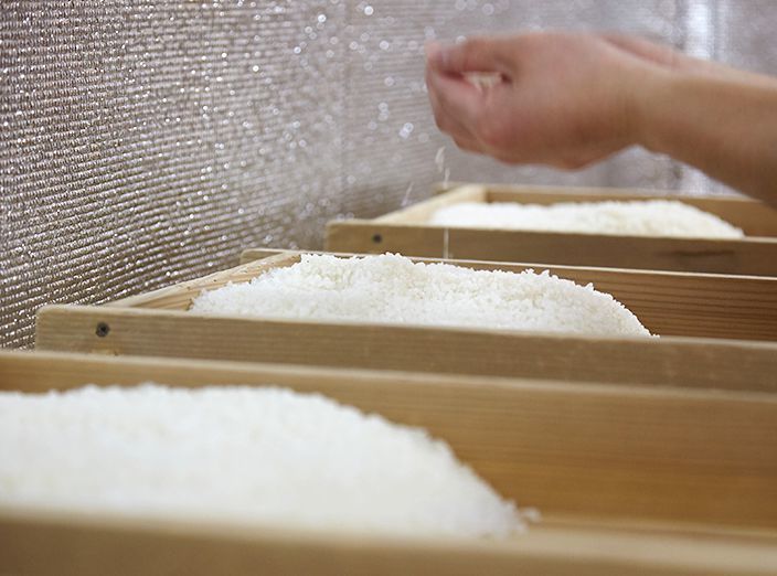 東光の安定した味は自家精米だから出せる