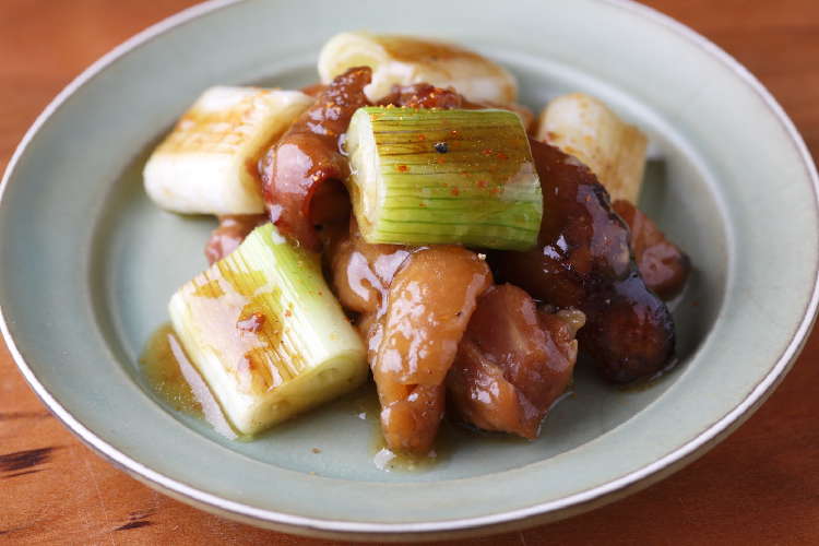 缶詰で簡単!調味いらず。ねぎま風焼き鳥ソテー