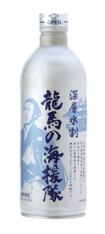 おすすめの缶入り焼酎2 土佐鶴酒造 「龍馬の海援隊深層水割」