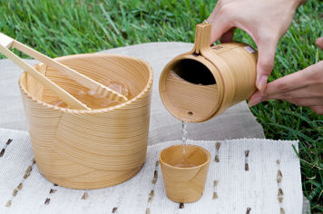 日本酒をおいしくする?! 老舗の曲げわっぱの酒器