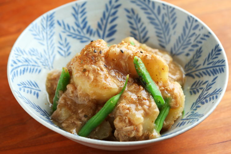 ツナ缶で作るクイックおつまみ「ツナじゃが」