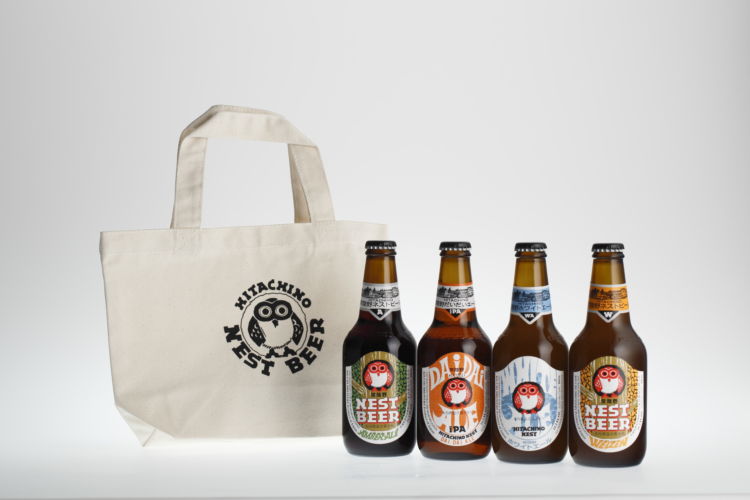 人気クラフトビールを気軽に贈ろう! エコバッグ入り常陸野ネストビールセット