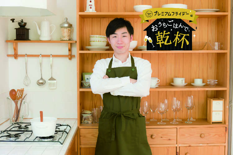 今夜はキッチンで、お父さんが大将に。にぎらない寿司で「ヘイ、お待ち!」