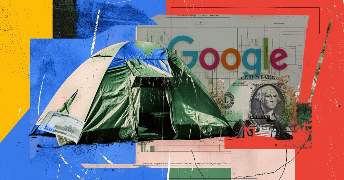 Homeless families to receive 1,000 a month from Google and San