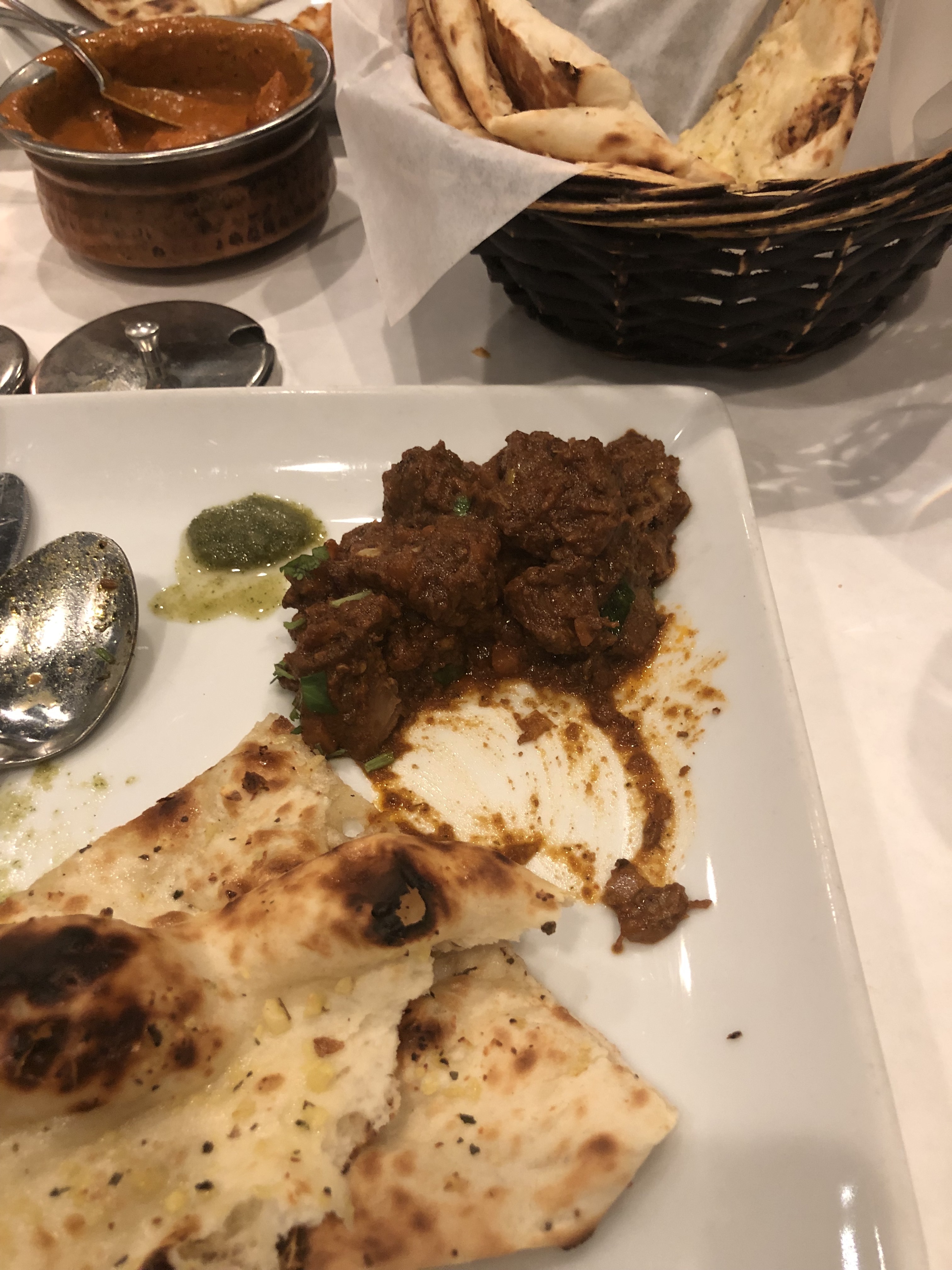 Enjoying my dinner ...