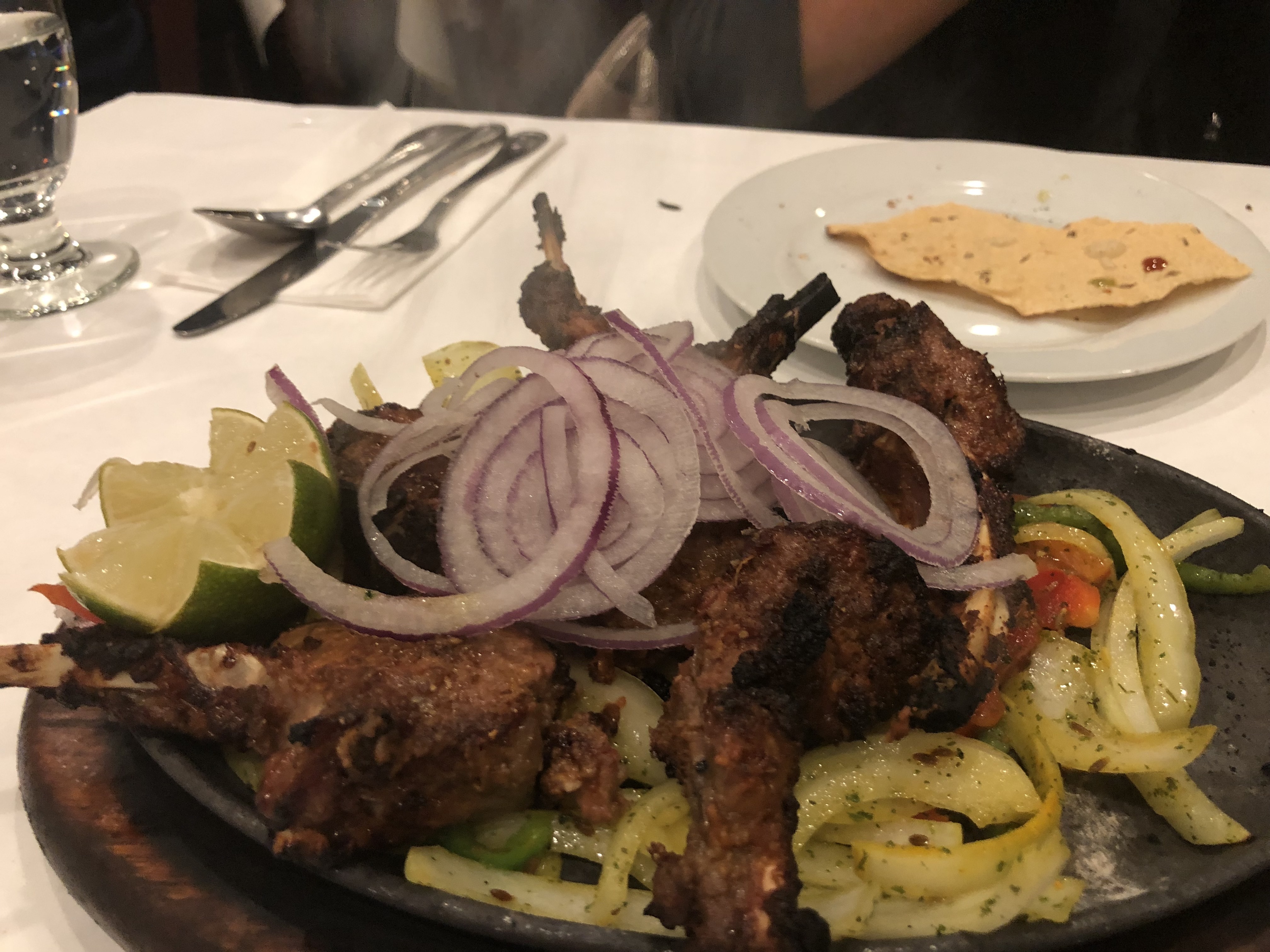 Enjoying my dinner ...