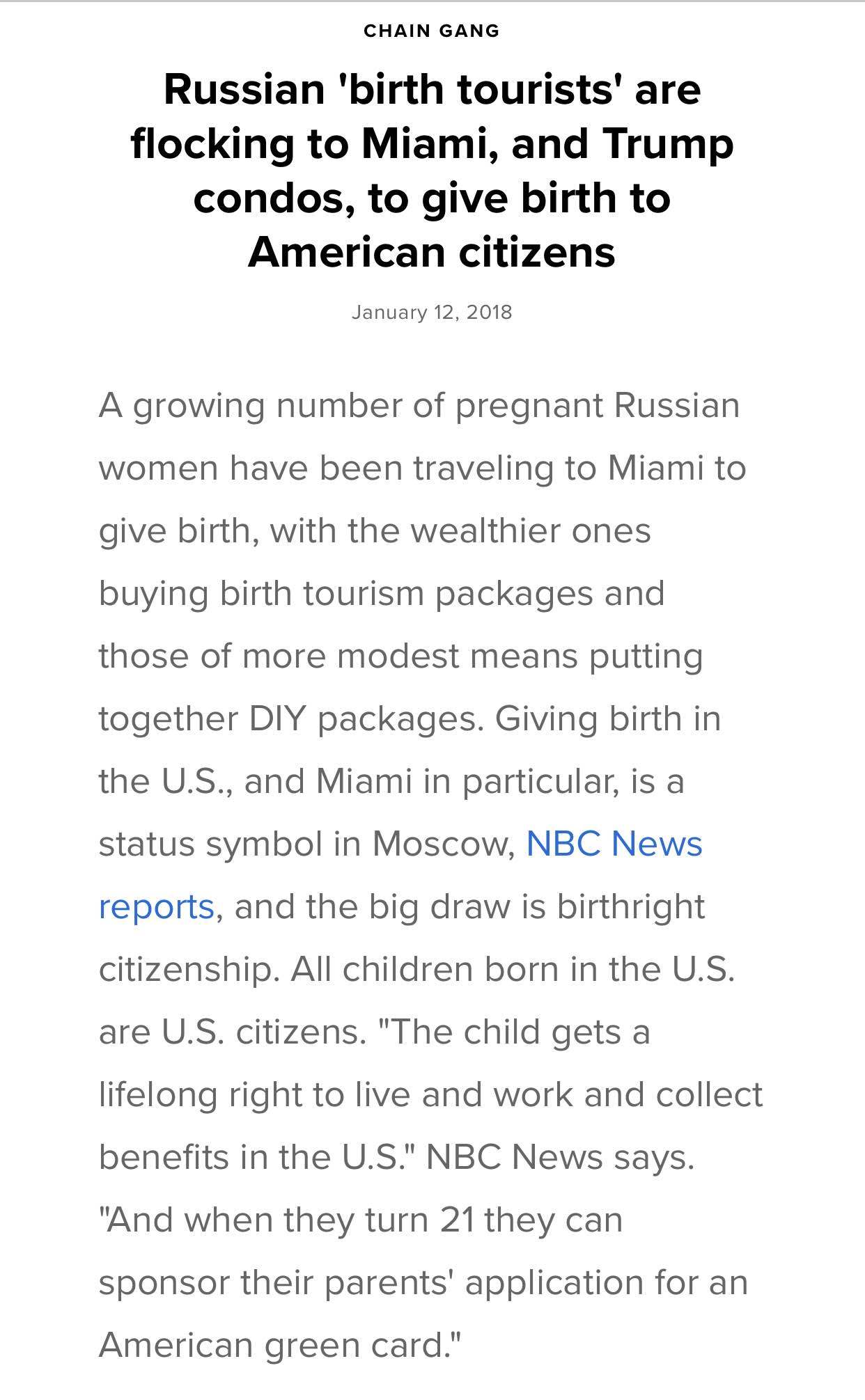 What are your thoughts on Birth Right Citizenship?