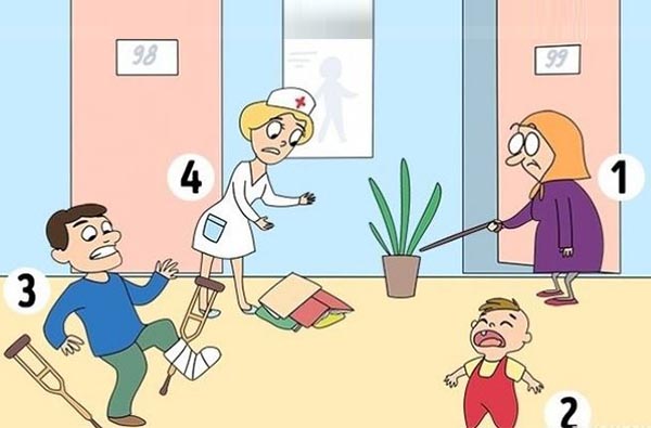 【心理測驗】圖中四個人，你會先幫誰？了解你的核心人格！