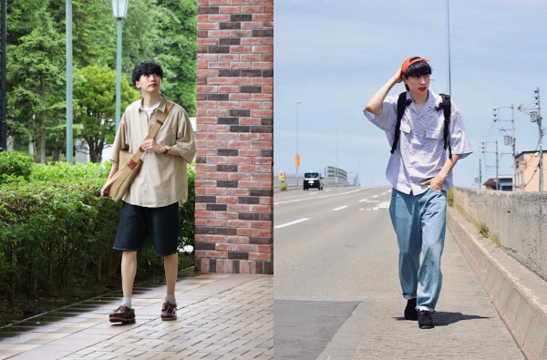 男生夏天的「短袖襯衫穿搭」，不只是素 T 加短褲，運用基本款混搭就可以很多變！