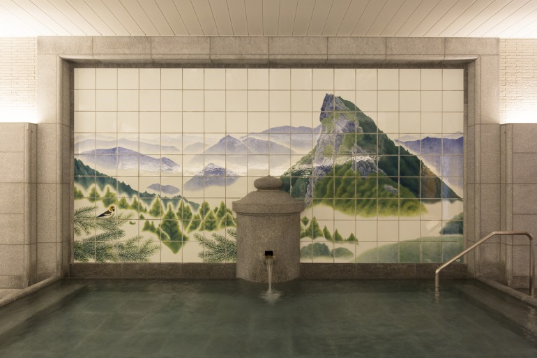 The Sacred Mountain Iyo of the Men's Bathhouse