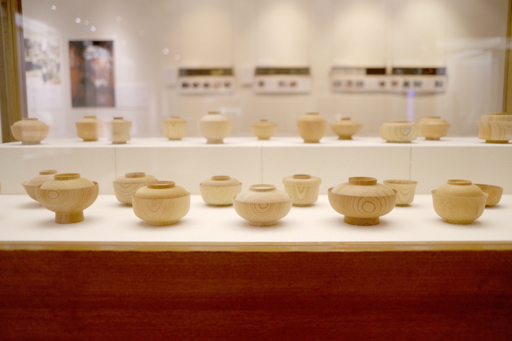 The wooden base for the lacquer of bowl for wajima-nuri