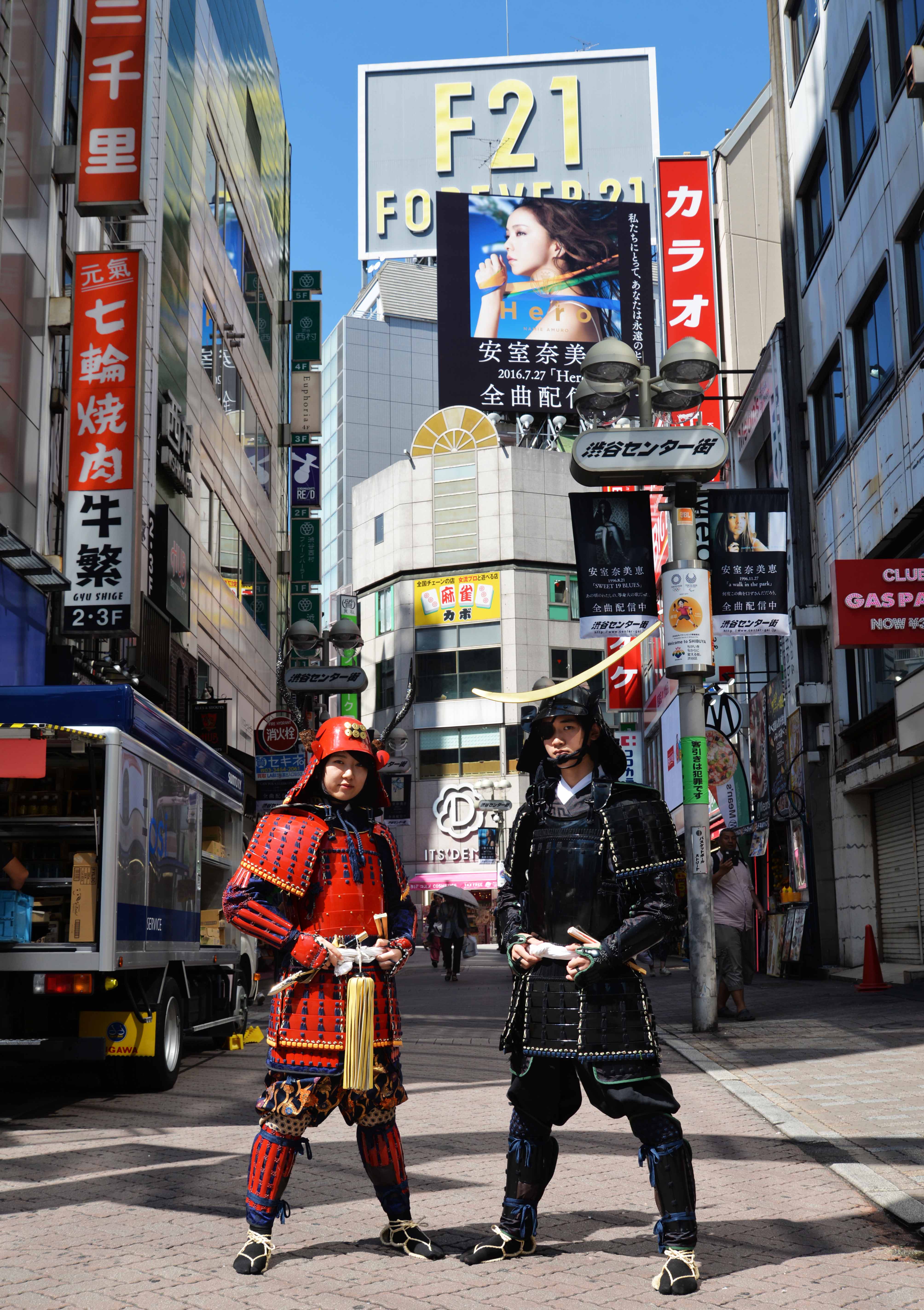 photo shooting at Shibuya center-gai street