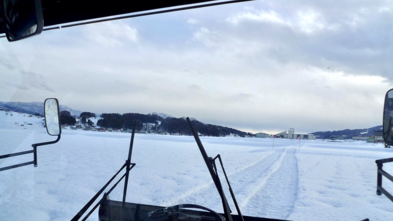 雪上車から見える景色