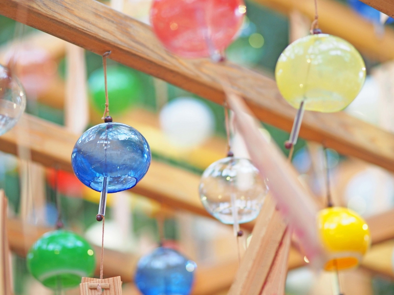 The wind chimes at Kawagoe Hikawa Shrine