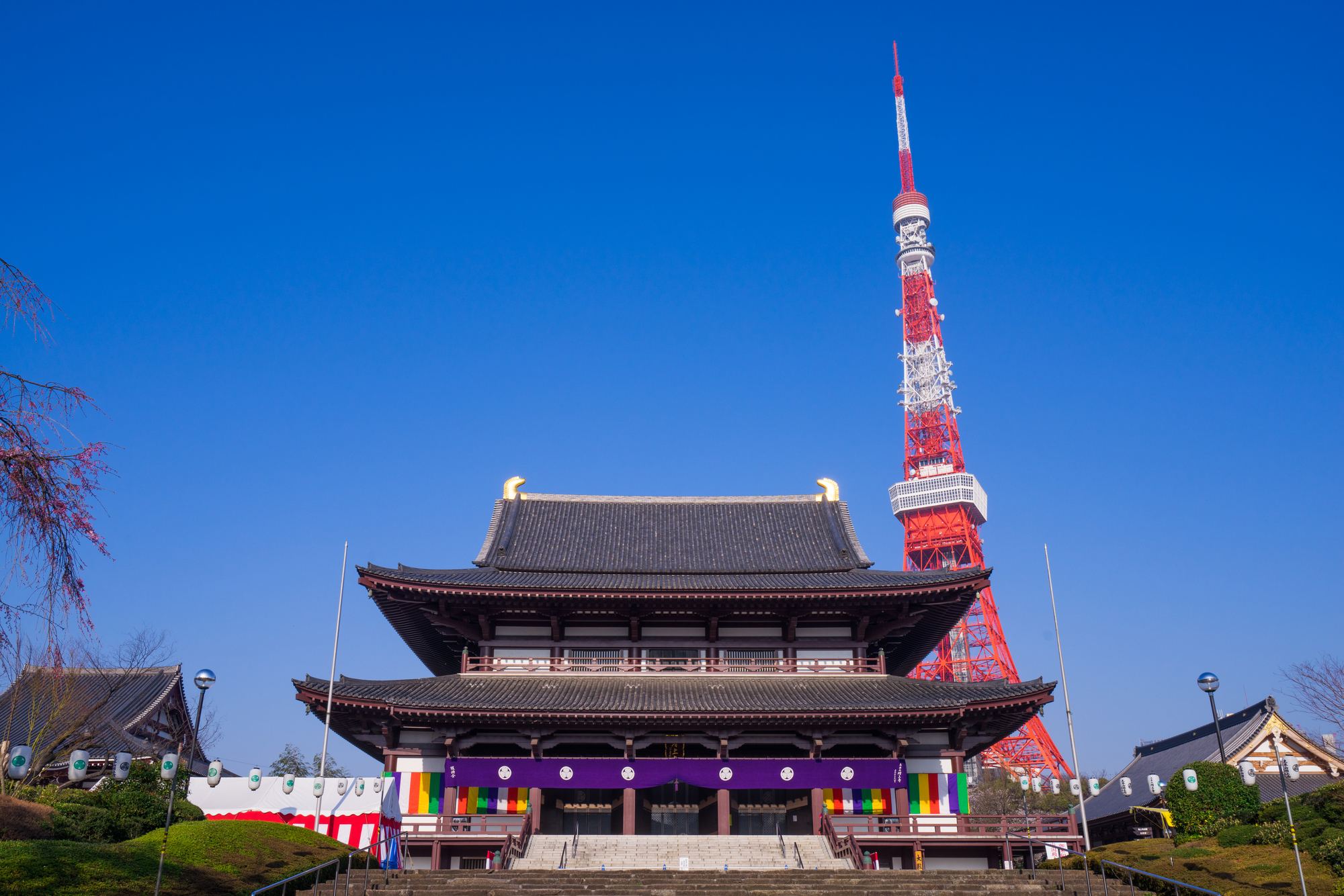 Zojoji Temple and Tokyo Tower